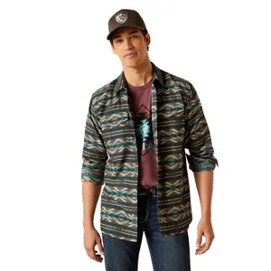 Ariat Men's Harper Retro Fit Pure Cashmere Jaquard Snap Shirt 10047356