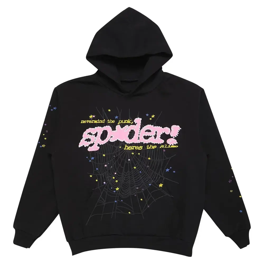 Sp5der P*nk Hoodie ‘Black’