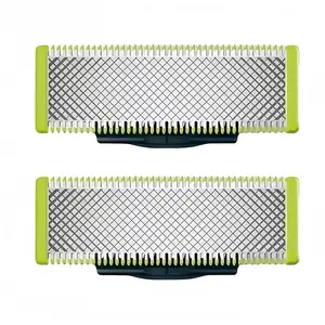 Electric Shaver Anti-Cut Blades, Norelco One Blade Handle & Trimmer Replacement T-Shape Blades, Grooming Kit Accessories for Barbers Stainless Steel Daily