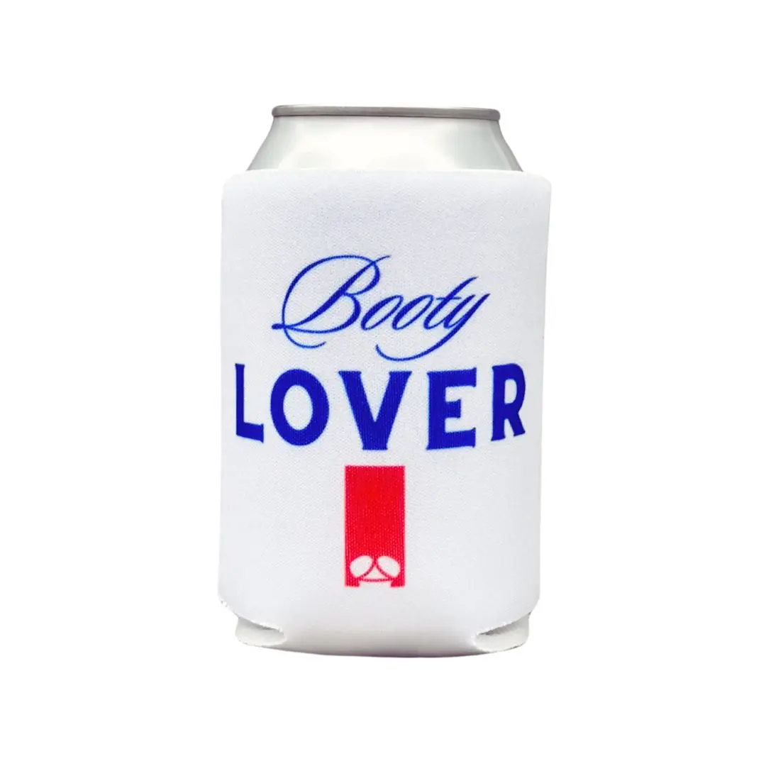 Parody of Michelob Ultra "Booty Lover" Koozie Funny Drinkware Tumbler Cup Portable Insulator for Tailgating Beach BBQs & Parties Stylish Black Cold Hot Insulator Party Gift Beverage