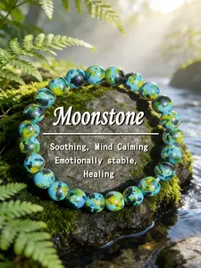 Rainbow Crystal Healing Bracelet, Calming Nerve Relaxation, Reduces Anxiety, Inner Peace Energy Stone, Dainty Crystal Bracelet, Perfect Gift for Any Occasion