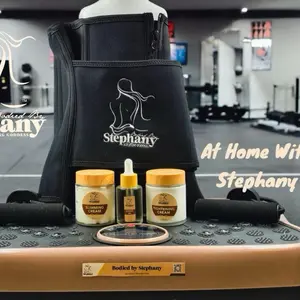 Transform your body at home with the At Home With Stephanie Kit!  This all-in-one wellness + sculpting bundle includes:  Lymphatic Vibration Plate – boost circulation & detox naturally  Ginger Lymphatic Oil – melt tension & drain puffiness