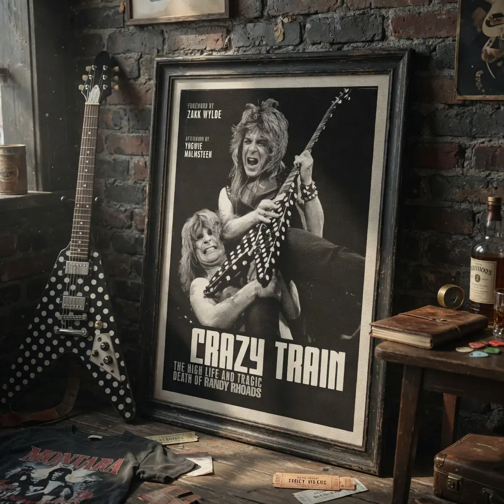 Randy Rhoads & 0zzy Crazy Train Tribute Vintage Premium Wall Art Poster Unframed HD Print Home Office Decor Unique Trendy Gift