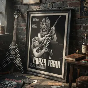Randy Rhoads & 0zzy Crazy Train Tribute Vintage Premium Wall Art Poster Unframed HD Print Home Office Decor Unique Trendy Gift