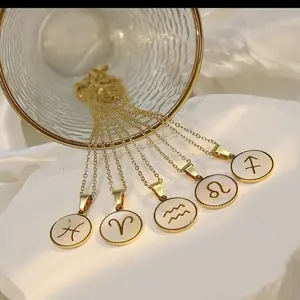 Zodiac Signs Singapore Chain 18K Gold Plated Stainless Steel