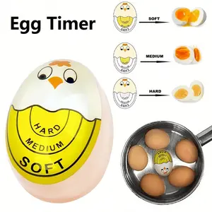Egg Color Changing Timer for Soft-Boiled Eggs Resin Kitchen Utensil for Perfect Doneness Observation Hard Medium Soft Settings