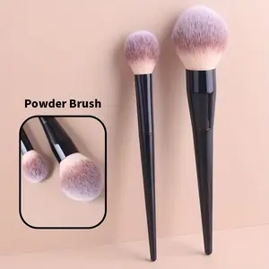 2-Piece Professional Makeup Brush Set, Soft Nylon Bristles, Ideal for Facial Makeup, Blush, Loose Powder, Contour, Highlighter