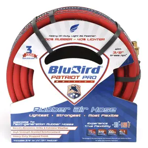 BluBird 3/8" Patriot Pro Rubber Air Hose