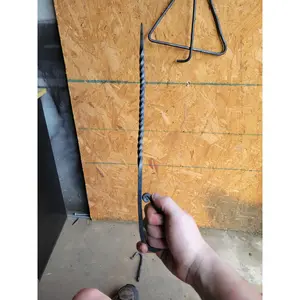 Hand forged steel kabob/meat skewer