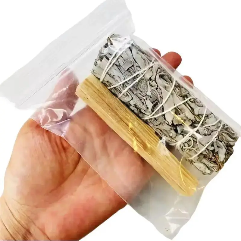 Premium Scented White Sage and Palo Santo Smudge Kit Refill Pack, Woody Aroma Freshener for Healing and Purifying