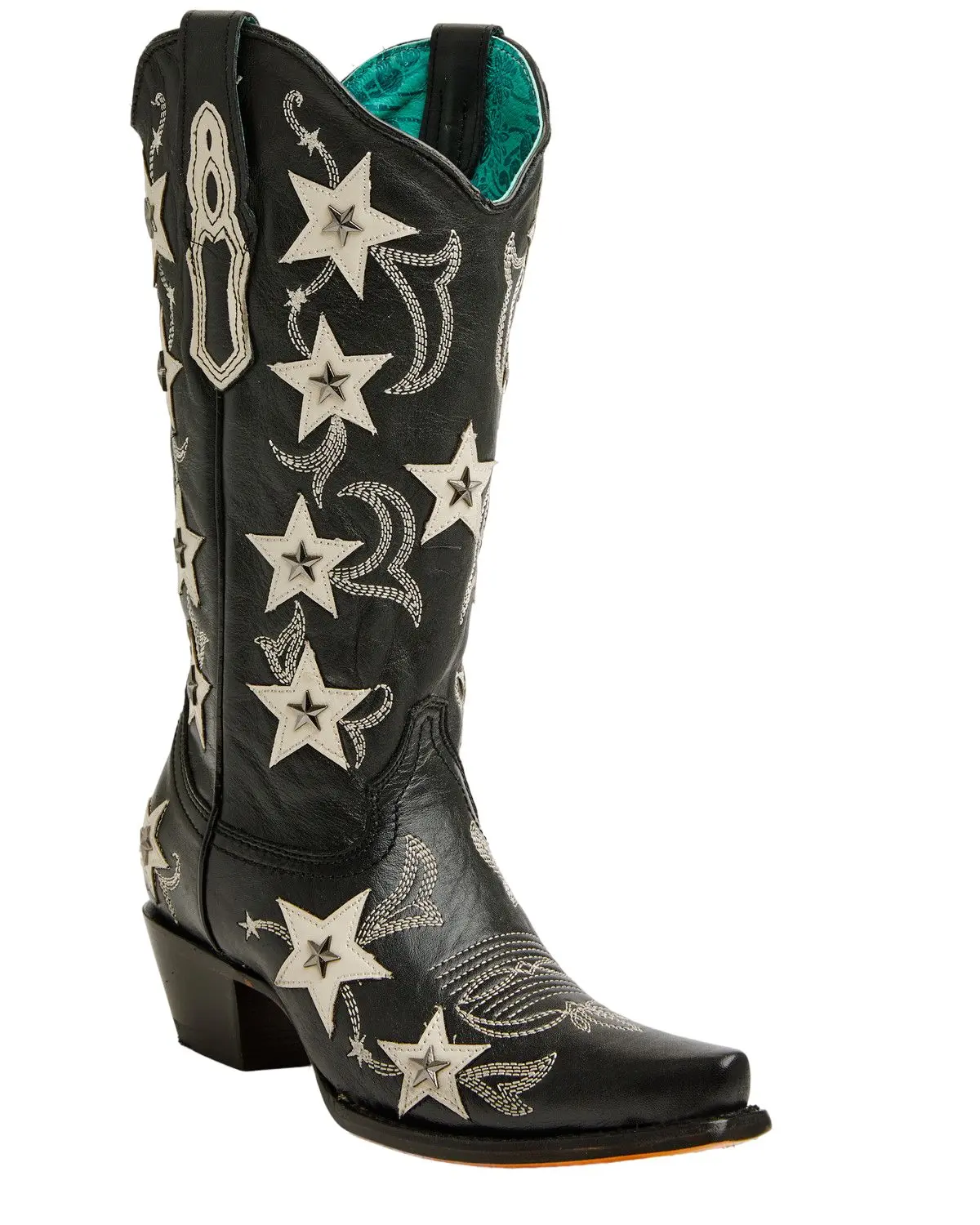 Corral Women's Women'S Star Overlay Studded Western Boot Snip Toe - Z5532