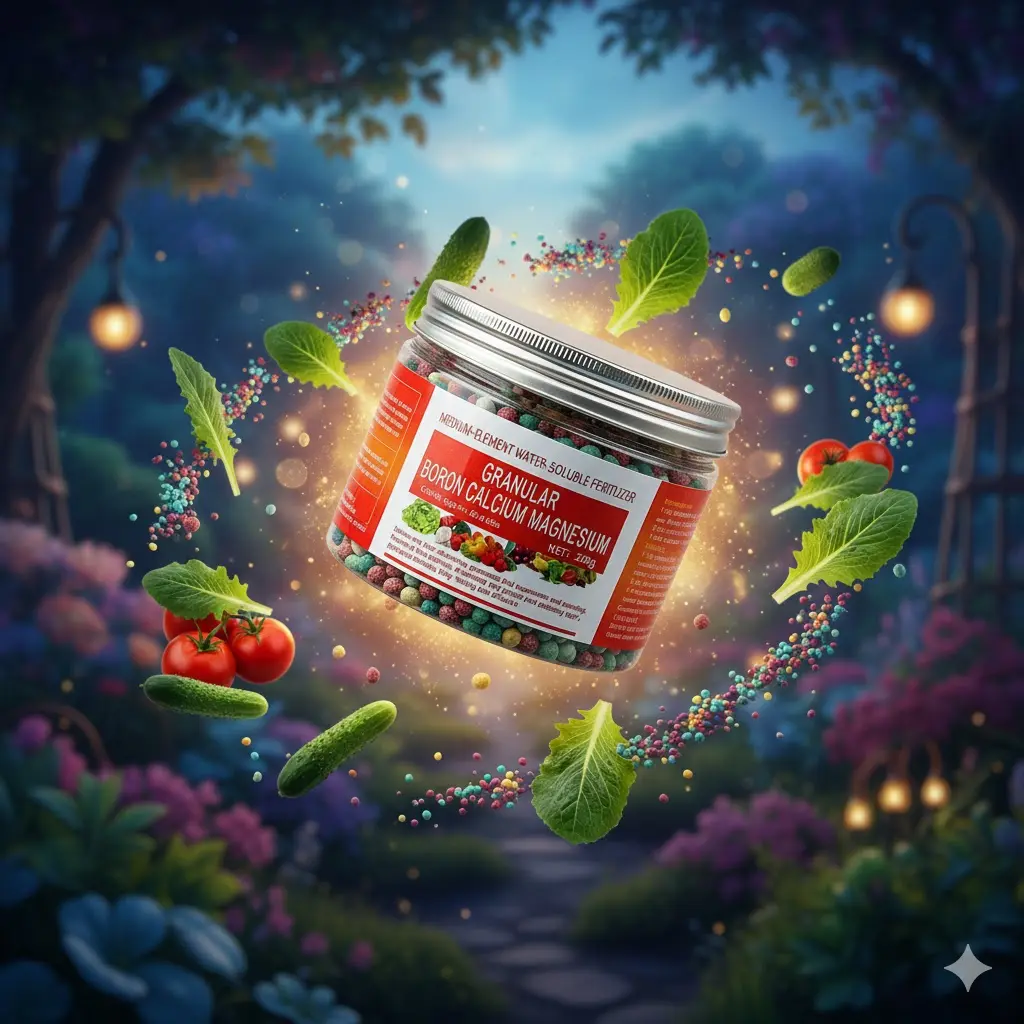 Boron Calcium Magnesium Granular Fertilizer 200g - Promotes Pollination & Fruit Set, Extends Shelf Life for Garden & Agricultural Use