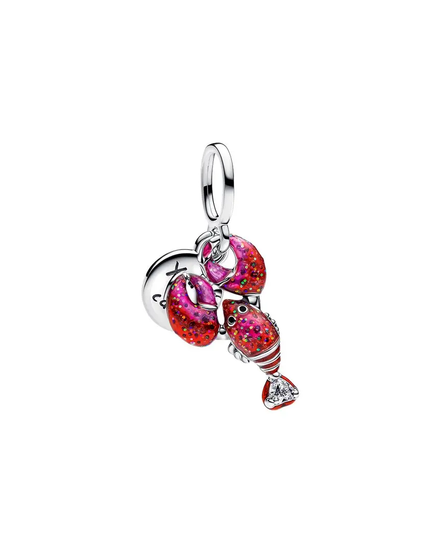 Pandora Moments Silver CZ Lobster Dangle Charm