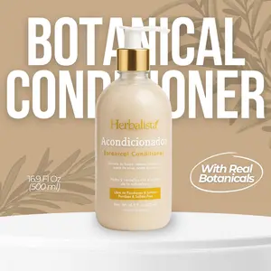 HERBALISTA Viral New Herbal Conditioner 500ml (16.9 fl oz) – With Rosemary, Coconut Oil, Flaxseed Extract, Aloe, Vitamin E & Olive Oil – Suaviza, Nutre, Hidrata – 100% Natural & Handcrafted