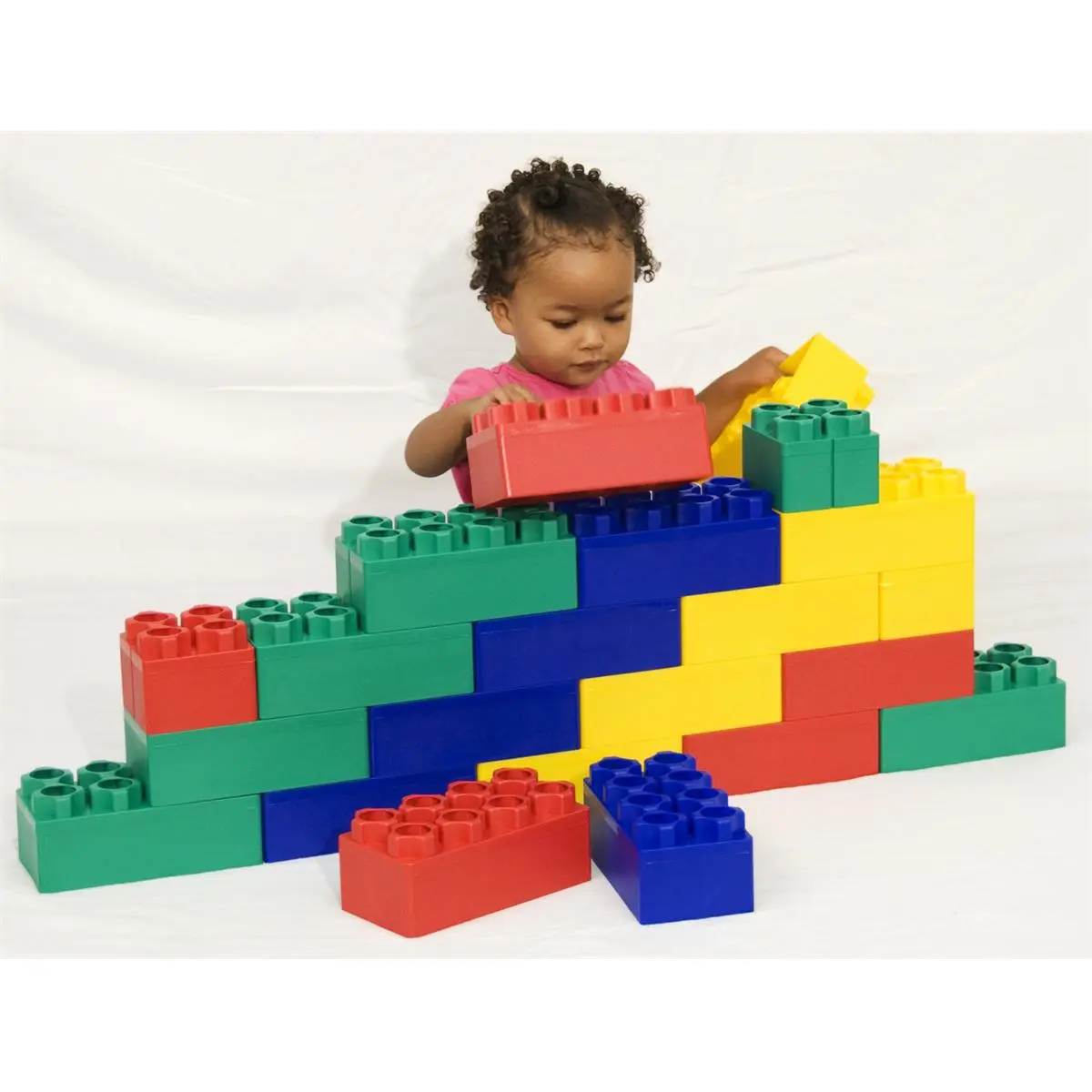 212 MAIN Cat Toy Building Kit - 24-Piece Interlocking Tiles Building Block Sets, Jumbo Bricks & Parts Beginner Set for Creative Learning Play (No Battery Needed), 24 Piece Set