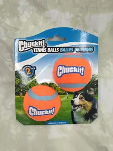 Chuckit! Dog Toy Ball, M, Rubber, Blue/Orange