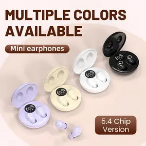 Invisible mini wireless Bluetooth earbuds, compact and lightweight micro concealed earbuds, sleep wireless headphones, wireless 5.4 ultra-long connection, IPX5 waterproof, suitable for work, sleep, and fitness