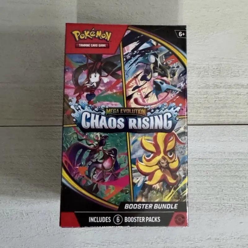 TCG: Mega Evolution—Chaos Rising Booster Bundle New Sealed
