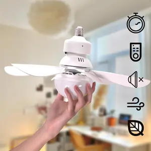 Smart Ceiling Fan Light with Remote Control, 16.54 Inch Diameter, 3 Speed Settings, 3 Color Lighting, Home Decor Fan Lamp