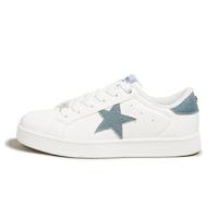 White/Denim Blue PU