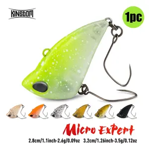 Kingdom 1pc Micro Sinking Vib Hard Lure, 2.6g/3.5g, Vibrating Swimming Action, Rust-Resistant Hook, Durable ABS Material, Ideal for Trout & Bass, Freshwater Fishing Perfect Gift for Anglers