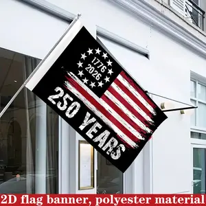 United States 250th Anniversary Commemorative Flag, 150cm x 90cm, patriotic design, commemorating the 250th anniversary of the founding of the United States, birthday flag from 1776 to 2026, suitable for outdoor patio and garden decoration.