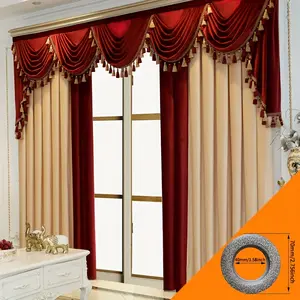 French Vintage Velvet Curtains Set, Sunshade Living Room Drapes, Light Blocking Window Covering, Ready Made 2pcs, Home Decor, Tassel Decor Curtain