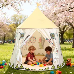 Indoor Play Tent for Kids, Indian Style Toy House, Small Camping Tent for Home Use, Outdoor Adventure Playhouse for Children, Portable Play Area