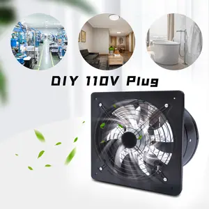 New 12" Exhaust Fan Extractor Fan Wall/Ceiling mount for Bathroom Kitchen Garage（No Plug） Ventilation Ventilator