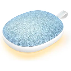 Portable White Noise Sound Machine: Baby Sleep Soother, Bluetooth Speaker, Rechargeable Battery, 4-Speed Timer, 6 Soothing Sounds Adult Therapy Aid  Trave (Blue, Portable)