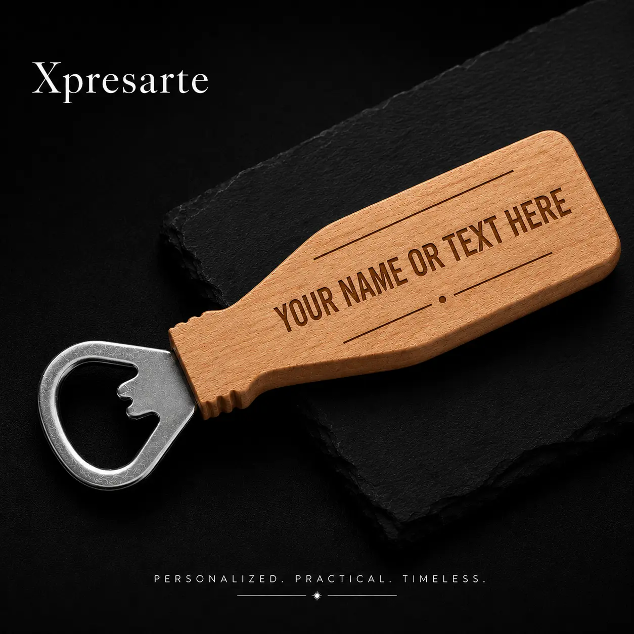 Personalized Maple Wood Bottle Opener | Custom Engraved Gift