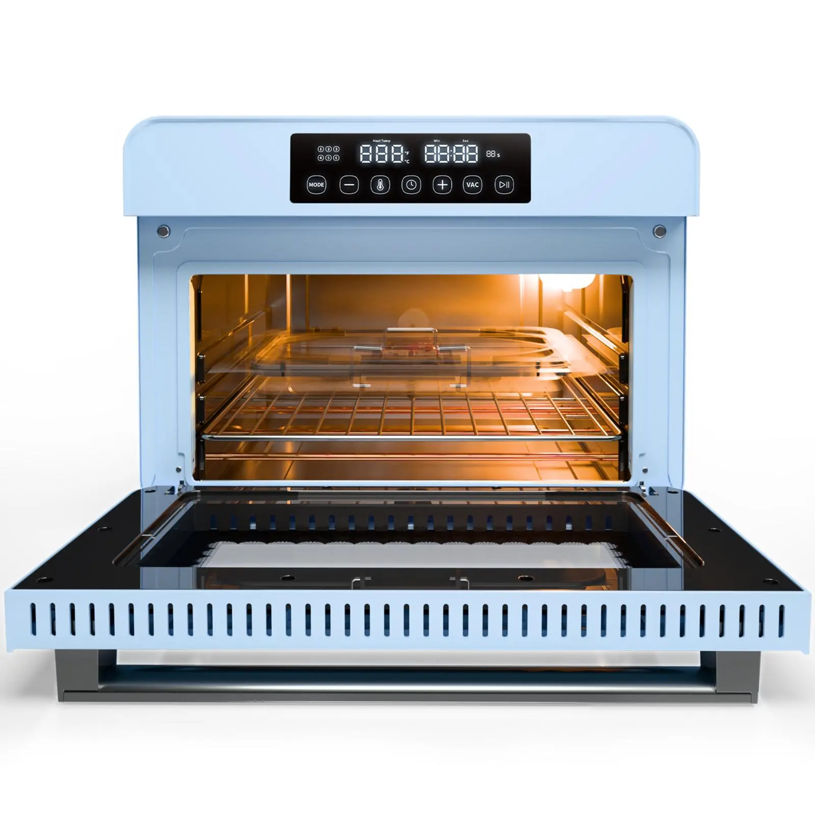 PYD Life V20 Sublimation Oven Machine with Auto 3D Vacuum System, 20 L 120 V 1300 W Light Blue Multi-Function Convection Oven for Sublimation Mugs Tumblers Blanks Printing