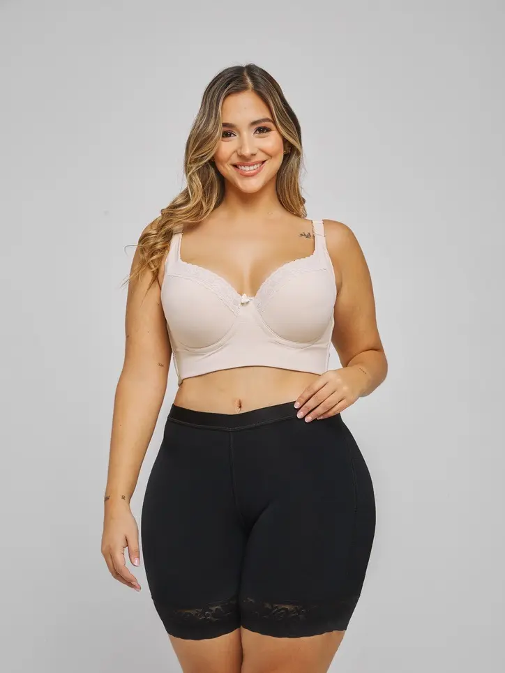 LIANA FASHION Women's Nylon Compression Shapewear Boyshorts Panty - Hip Butt Padded, Glute-Enhancing Underwear