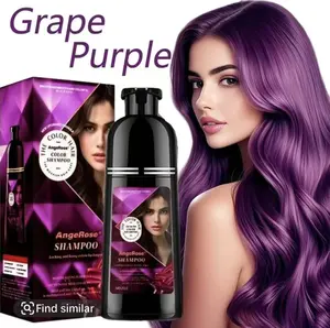 AngeRose Hair Color Shampoo, Instant grey hair coverage, Wine Red, Chestnut Brown, Nature Black, Long-lasting, Haircare, Perfect gifts for women&men
