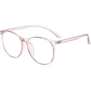 Transparent  Glasses Frame Women Men Anti Blue Light Round Eyewear Blocking Glasses Optical Spectacle Eyeglass ()