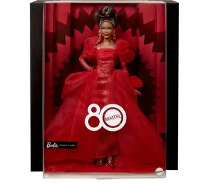 Barbie Mattel 80th Anniversary 13" Doll with Collectors Box