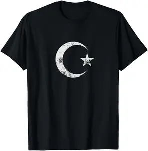 100%cotton Islam Symbol Cool Islamic Muslim Sign Gift Men Women T-Shirt Top Vintage