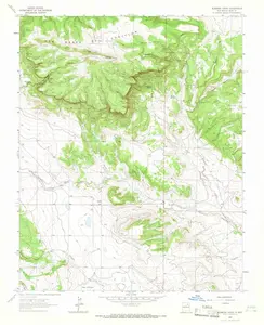 Alamosa Creek New Mexico USGS Topographic Quadrangle Map, 1964, 1:24000