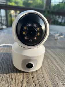 5MP Dual-Lens Indoor Smart Camera, No Subscription, Baby & Pet Monitor, 2.4/5GHz WiFi, 360 PTZ, 2-Way Audio, Color Night Vision, AI Motion Detection