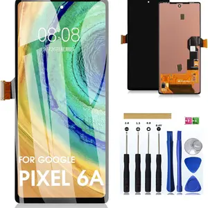 OLED for Google Pixel 6A Screen Replacement for Google Pixel 6A LCD Replacement Kits for Google Pixel 6A Digitizer Touch Screen Display Assembly Repair GX7AS GB62Z G1AZG