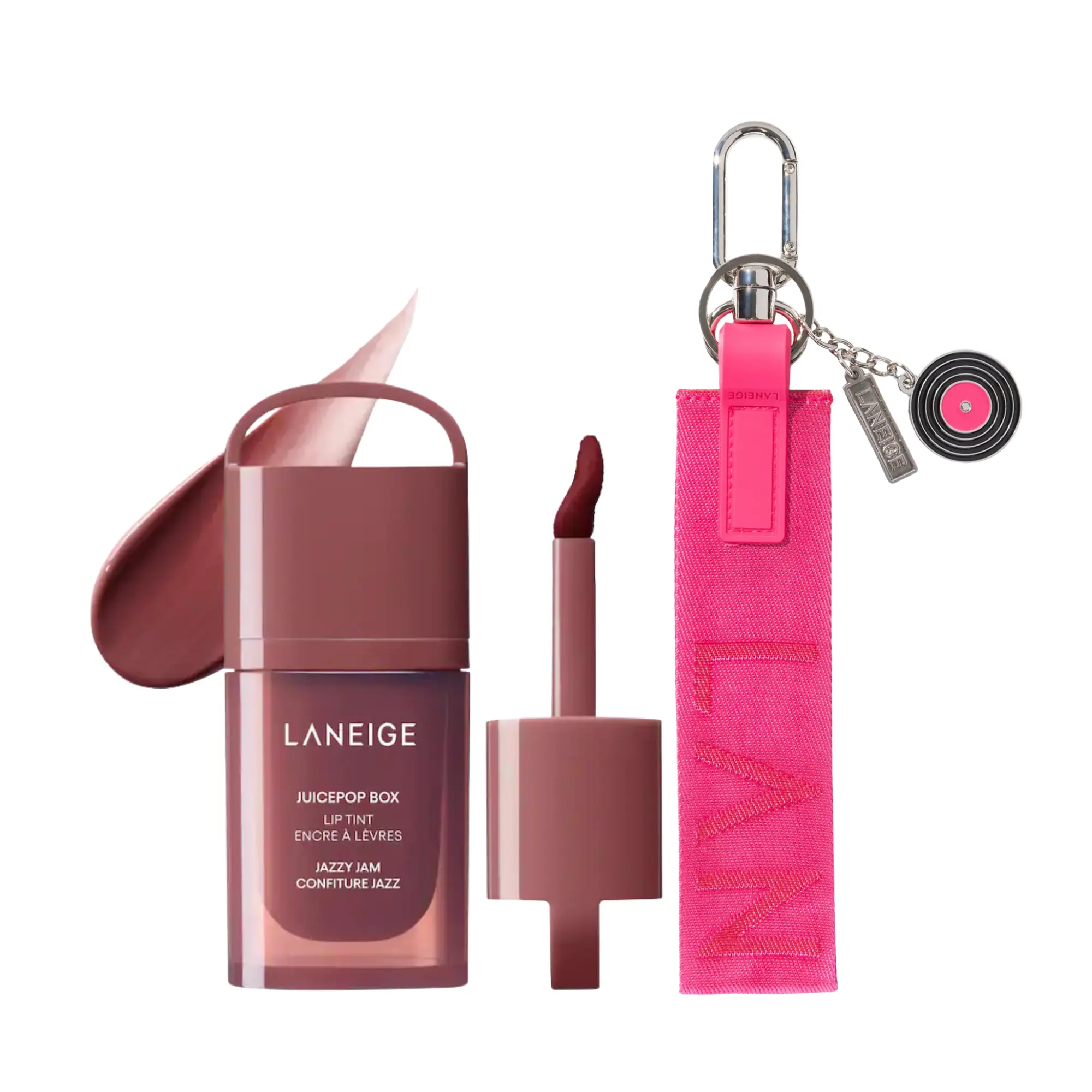 Laneige JuicePop Box Lip Tint & Wristlet Duo Korean Moisture Laneige JuicePop Box Lip Tint & Wristlet Duo Korean Moisture