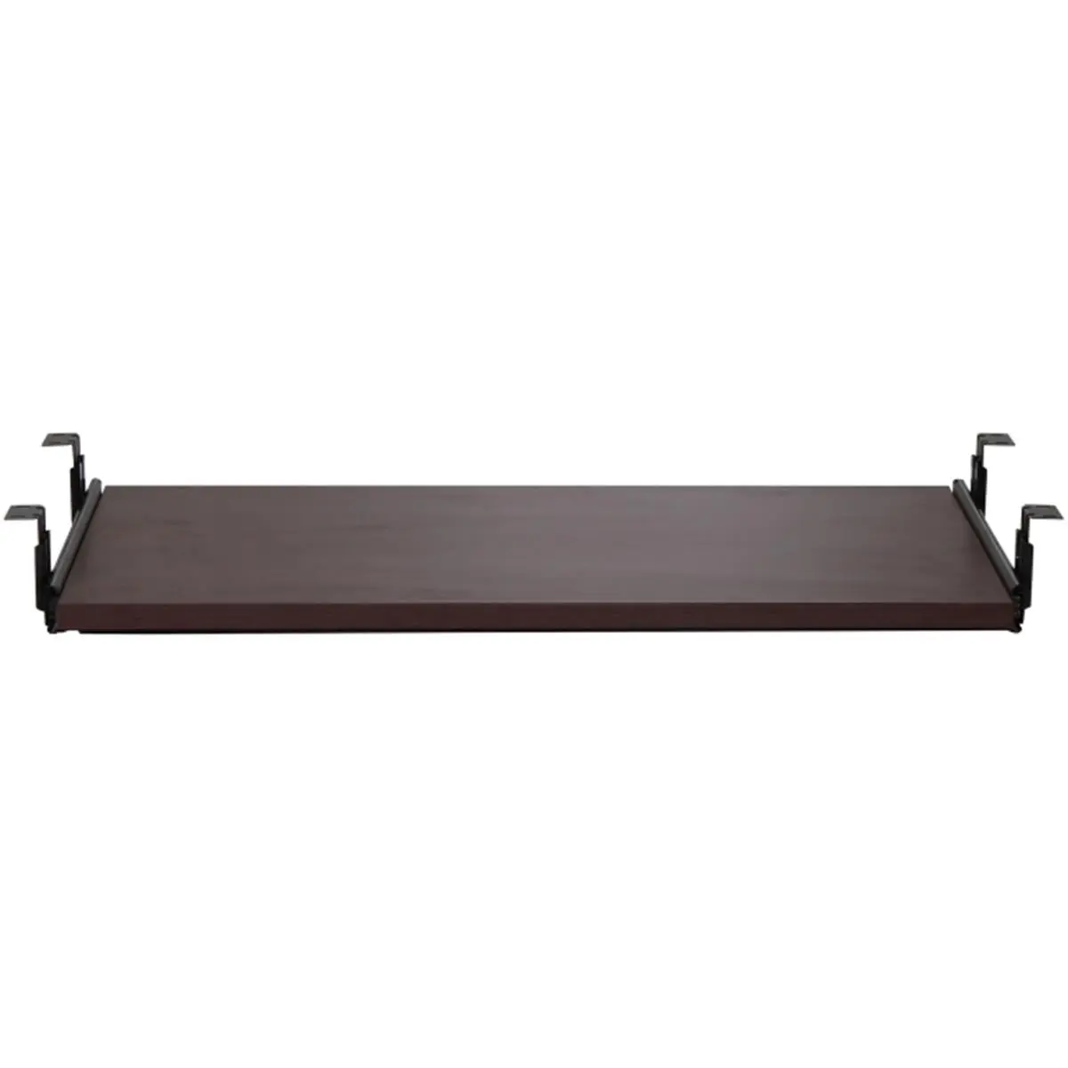 Mahogany Melamine Laminate Keyboard Tray, Attached Design with Durable Melamine Laminate Surface, Slides Under Desk to Optimize Work Area