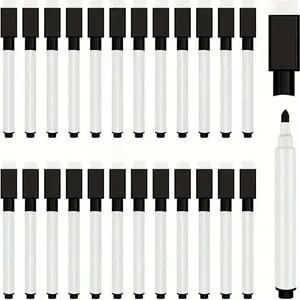 50-Piece Dry Erase Pen Set with Rubber Caps, Mini Whiteboard & Blackboard Pens, Lightweight, No Power Needed, Ideal for Office & Classroom Use