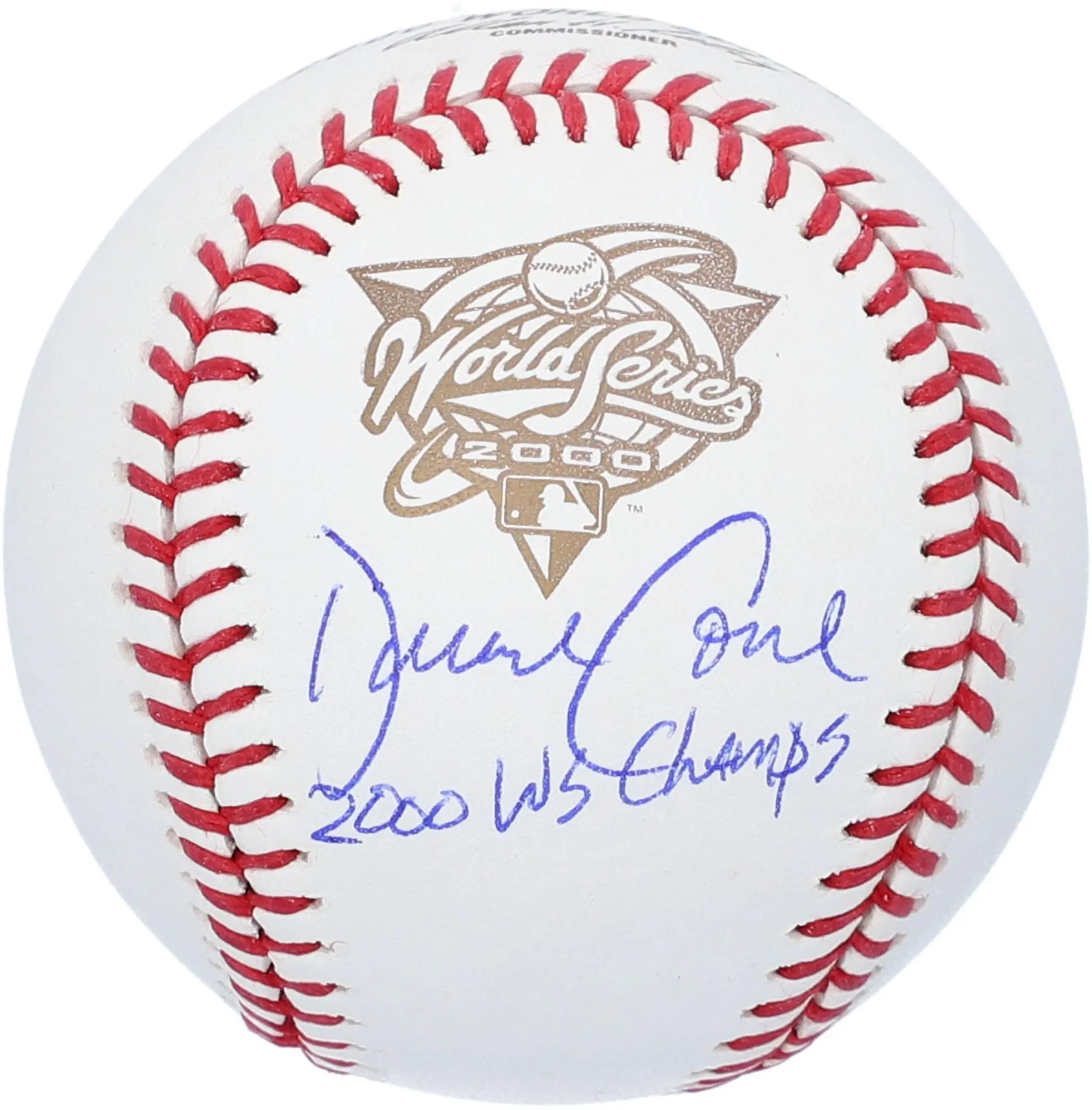 David Cone New York Yankees Autographed 2000 World Series Logo Baseball with "2000 WS Champs" Inscription - Fanatics Authentic Certified