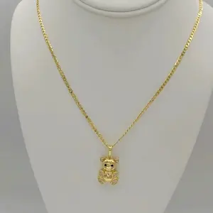 Rodriguezjewelry # 3395 Necklace (3 mm) # 3397 Pendant