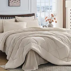 Style Plain Color Quilted Blanket, Five Sizes Available, Lightweight Plush, Comfortable Breathable, Soft Single Piece, All Seasons Use, Breathable Bed Blanket