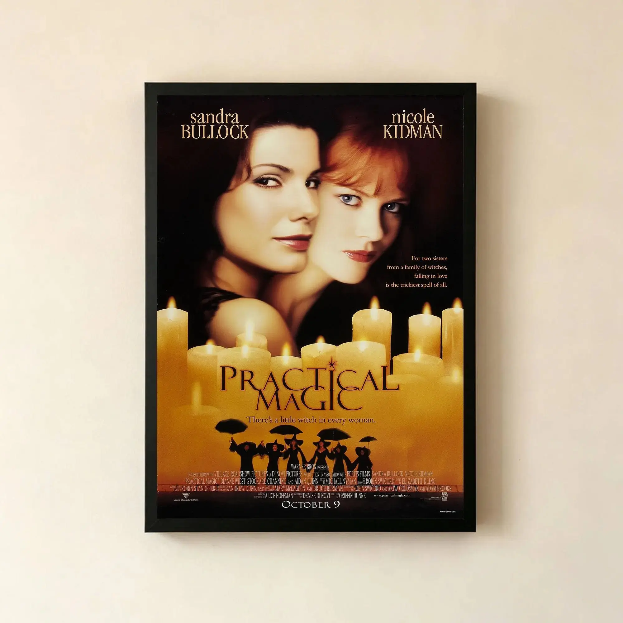 Practical Magic Movie Poster Print Canvas Wall Art Decor Room Decor Classic Film Poster Collectibles Unframed Poster