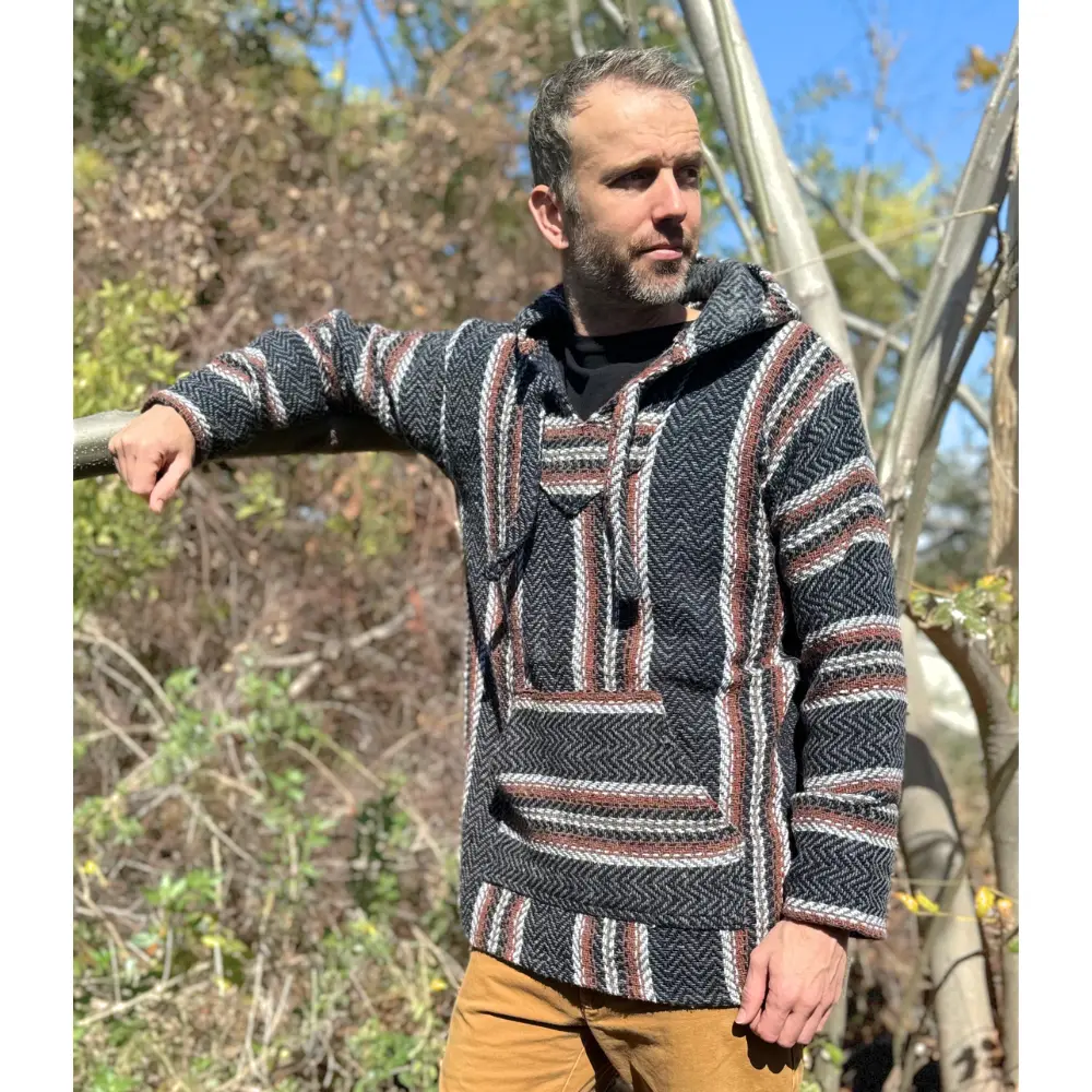 Authentic Baja Hoodie - Charcoal Rust