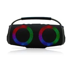 Dazone Wireless Portable Bluetooth Boombox Speaker with USB/SD/MP3 Playback, FM Radio, Dual 4" Woofer, Loud Stereo Sound for Travel, Parties, Outdoors