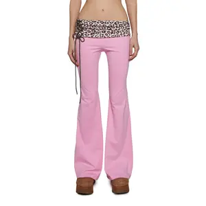 Hot Crush Knit Pants - Pink